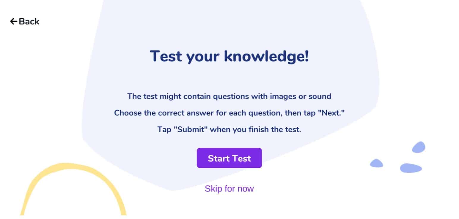 step 2.1 fill the test